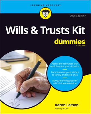 Wills & Trusts Kit For Dummies book cover
