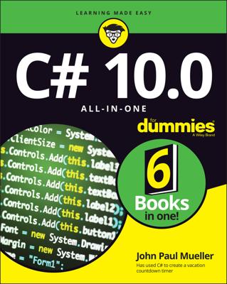 C# 10.0 All-in-One For Dummies book cover