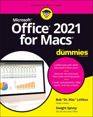 Office 2021 for Macs For Dummies book cover