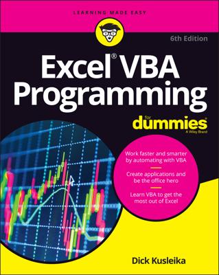Excel VBA Programming For Dummies book cover