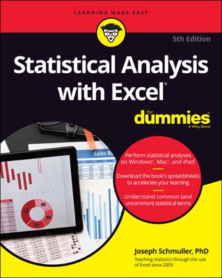 Statistical Analysis with Excel For Dummies book cover