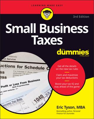 Small Business Taxes For Dummies book cover
