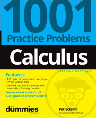 Calculus: 1001 Practice Problems For Dummies (+ Free Online Practice) book cover