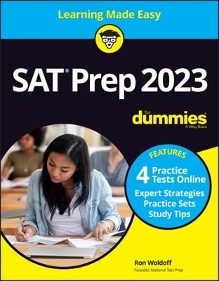 SAT Prep 2023 For Dummies with Online Practice book cover