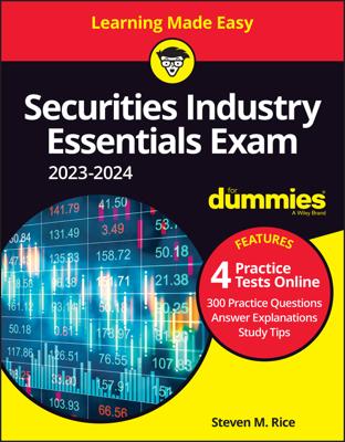 Securities Industry Essentials Exam 2023-2024 For Dummies with Online Practice book cover