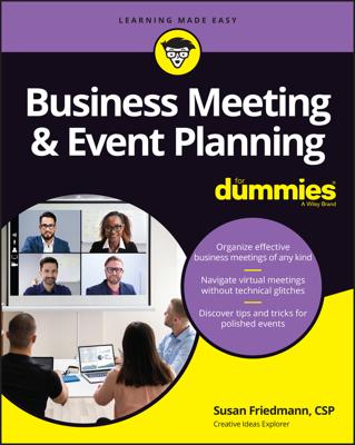 Business Meeting & Event Planning For Dummies book cover