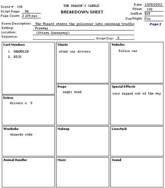 Film Production Timeline Template