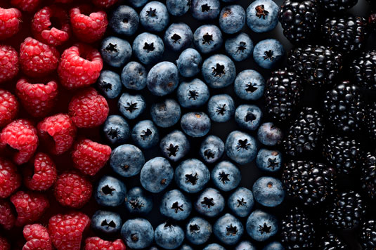 Berries (especially blueberries)
