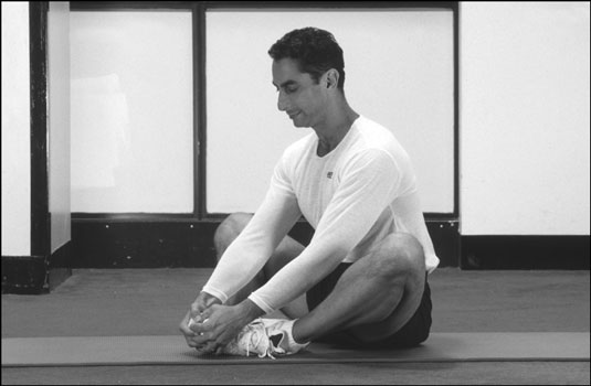 The butterfly stretch targets your inner thighs, groin, hips, and lower back. [Credit: Photograph b