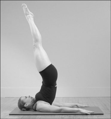 The Levitation position in Pilates.