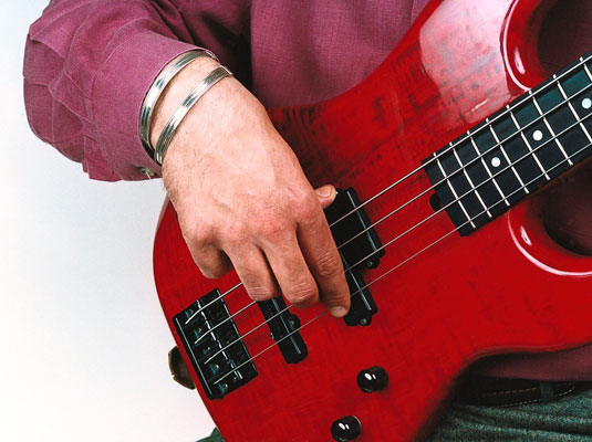 How to Position Your Right Hand for Finger-Style Bass Guitar - dummies