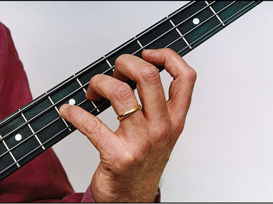 Gently spread your fingers onto the strings, with each finger close to an adjacent fret.