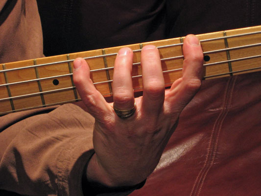 Cover one fret per finger.