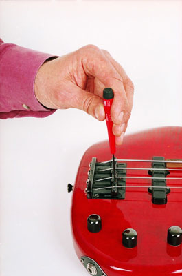 Adjusting the height of the saddles.