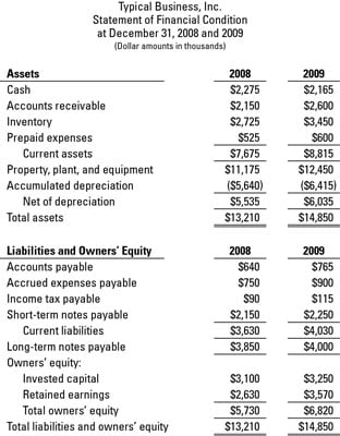 how to read a business balance sheet dummies consolidated financial statement patent classification