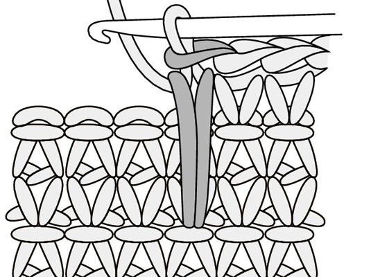 Yarn over (yo) and draw the yarn through the 2 loops on your hook.