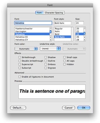 Commands On Mac For Word Srike Through