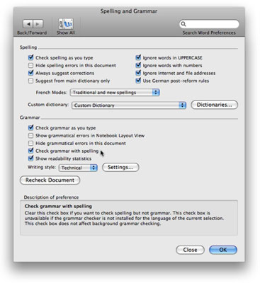 microsoft word for mac dictionaries