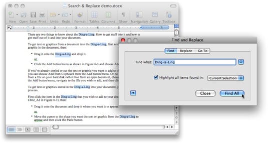 search and replace word for mac 2011