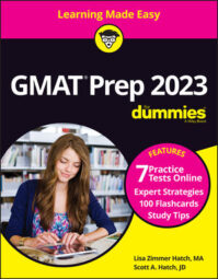 GMAT Prep 2023 For Dummies with Online Practice book cover