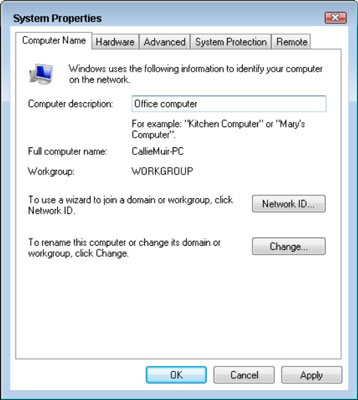 How To Change A Computer S Network Name In Windows Vista