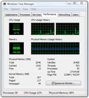 high cpu usage vista