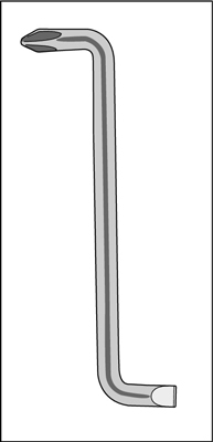 An offset screwdriver.