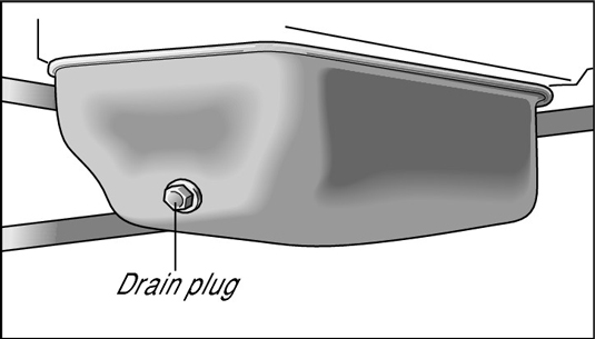 Unscrew the oil drain plug until it’s almost ready to come out.