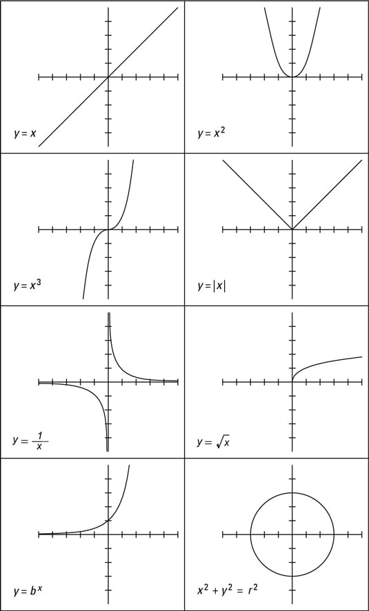 Eight Basic Algebraic Curves Dummies