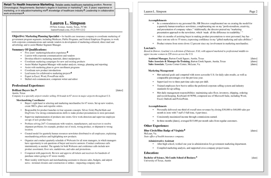 writing a resume for dummies