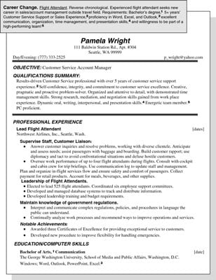 resume objective sample for career change