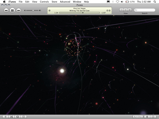 iTunes can display some awesome patterns!