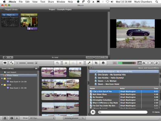 how to put music into imovie on mac