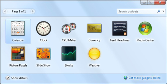 How to Add Gadgets to the Windows 7 Desktop - dummies