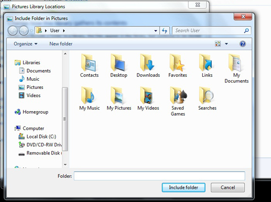 How to Add Windows Home Server Shared Folders to a Windows 7 Library - dummies