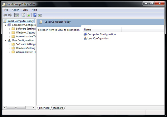 Choose Start, immediately type <span class="code">gpedit.msc </span>and press Enter.