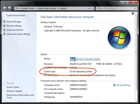 32 bit vs 64 bit os on windows 7