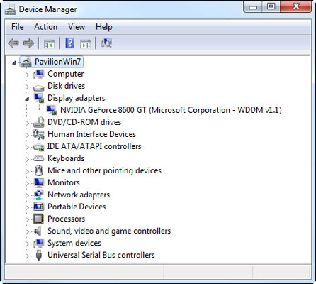 Open the Device Manager.