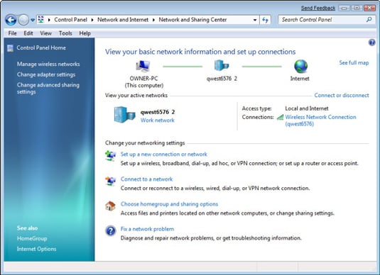 Share wifi connection windows 7