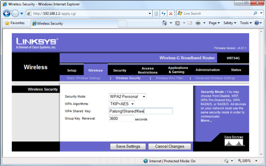 WPA2 Personal helps keep people off your network unless they know the password.