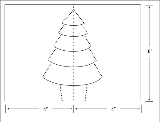 How to Make a Pop-Up Christmas Tree Card - dummies