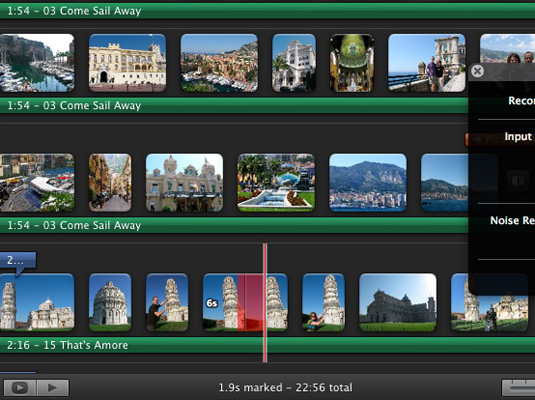 Click anywhere in the iMovie window to stop recording (or wait until the clip ends).