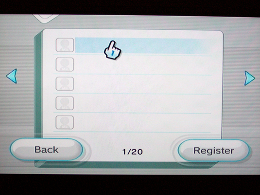 Click the Enter a Wii Number box.