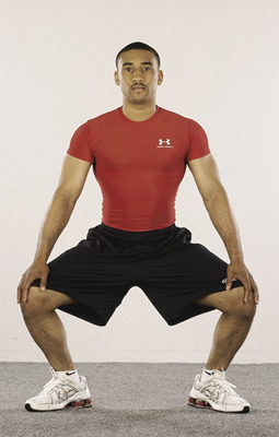 Inhale as you lower your body. Exhale as you exert yourself back to an upright position.