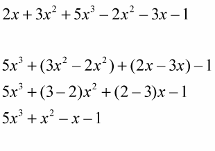 Adding and subtracting exponents