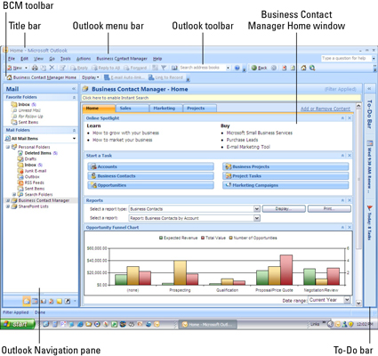 come disattivare Business Contact Manager per Outlook 2007
