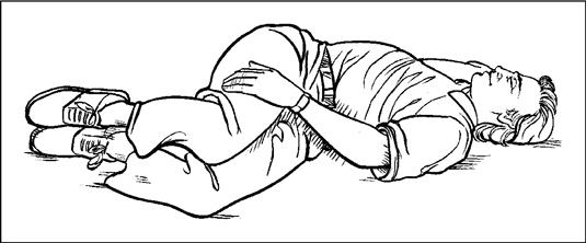 Hold this position for three to five minutes or until you feel a complete release of the gentle stretch in your body.