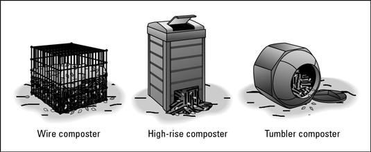 Commercial composters make composting easy.