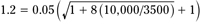 An example using the fixed ratio calculation.