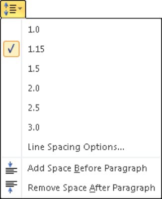 How To Set Line Spacing In Word 10 Dummies